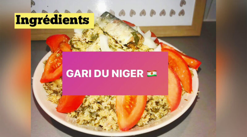 La délicieuse recette Nigérienne Gari une recette simple et facile à faire suivez les instructions dans la vidéo.
