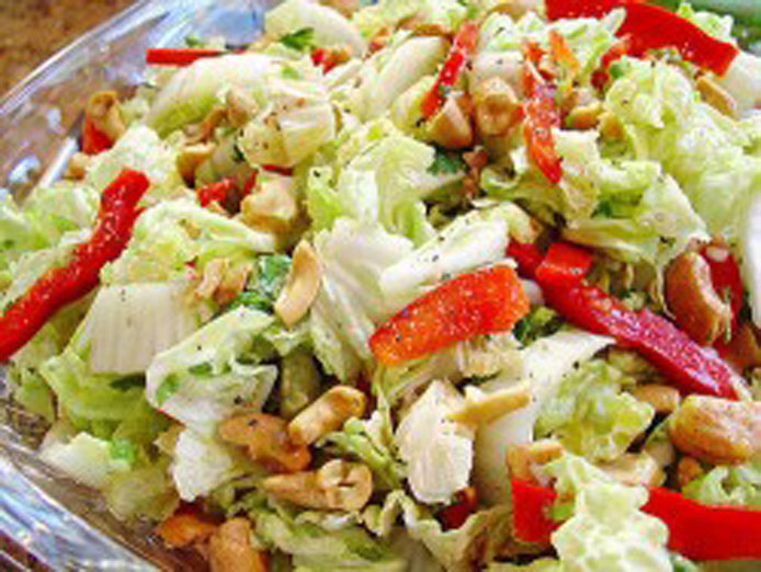 Une délicieuse recette de salade au chou chinois - Amalgastro
